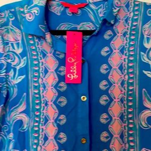 Vibrant Lilly Pulitzer Swim Coverup.